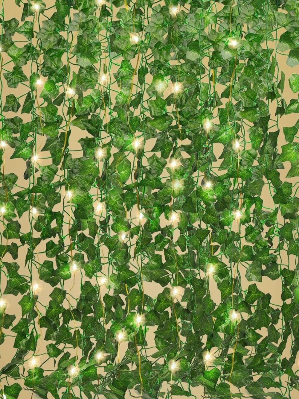 24 Pack 172Ft Fake Ivy Vines with String Lights for Room Decor